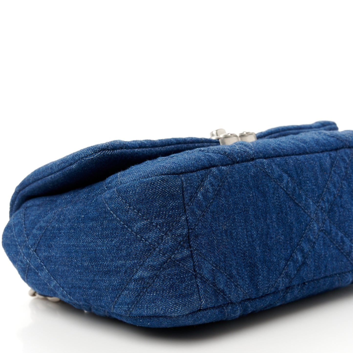 Denim Quilted Medium Chanel 19 Flap Blue