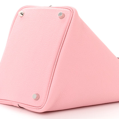 Hermes Taurillon Clemence Picotin Lock 18 PM Rose Sakura 9 of 10