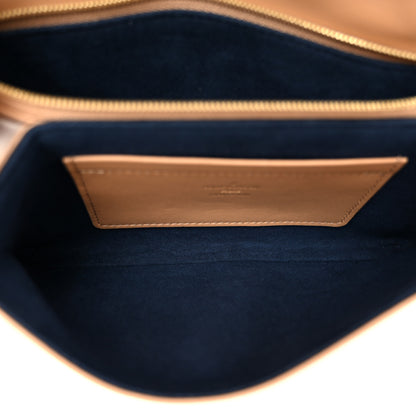 Louis Vuitton Lambskin Embossed Monogram Pochette Coussin Camel 5 of 11