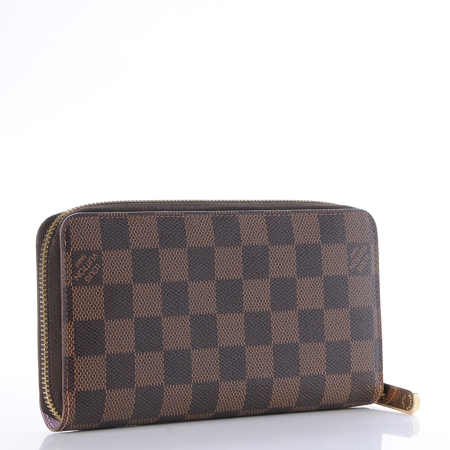 Louis Vuitton Damier Ebene Illustre Zippy Wallet Violet 3 of 11