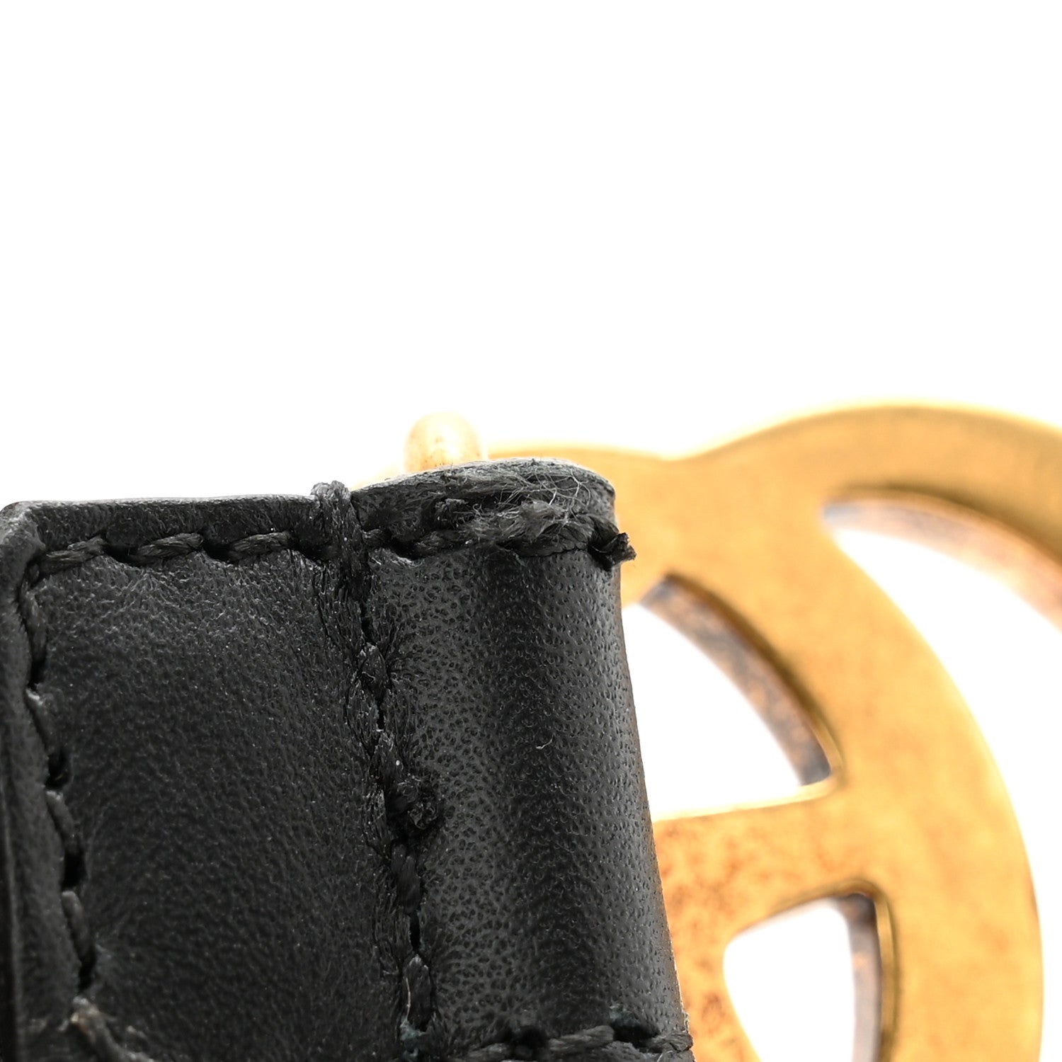 Gucci Calfskin Double G 20mm Belt 95 38 Black 7 of 8