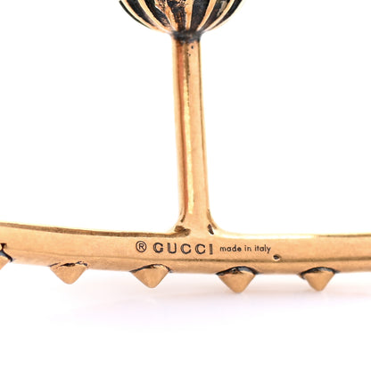 Gucci Metal Tiger Multi-Finger Ring Antique Gold 4 of 5