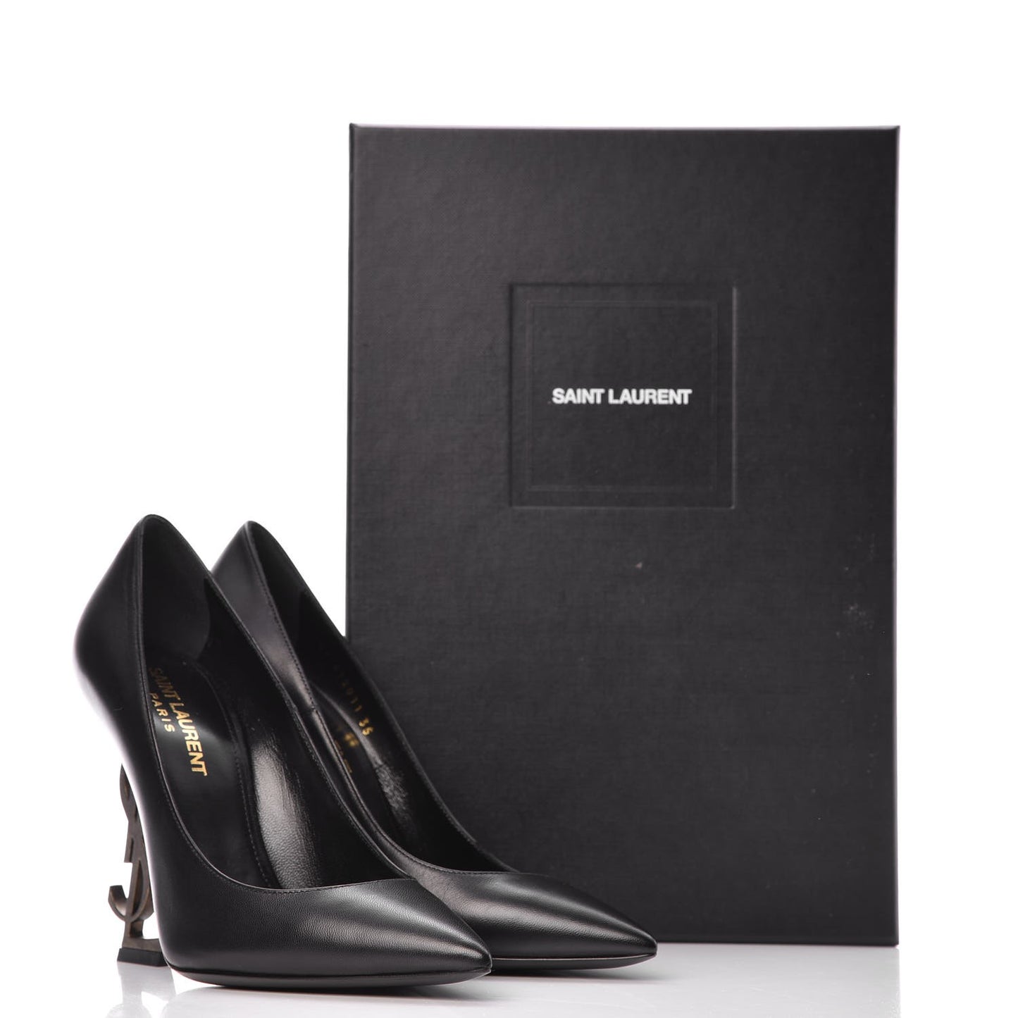 Calfskin Opyum 100 Pumps 35 Black Gold
