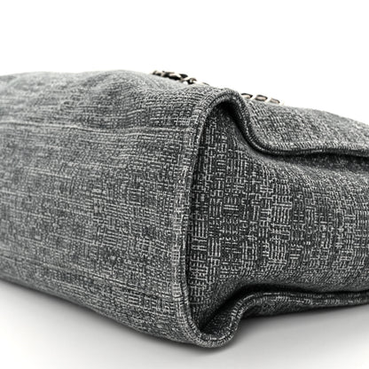 Chanel Mixed Fibers Extra Large Deauville Tote Charcoal 10 of 11