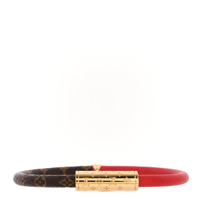 Louis Vuitton Monogram Daily Confidential Bracelet 17 Red 1 of 5