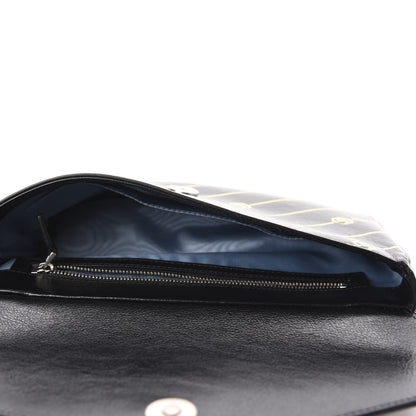 Gucci Calfskin Diagonal GG Medium Thiara Double Envelope Shoulder Bag Black Red 5 of 11