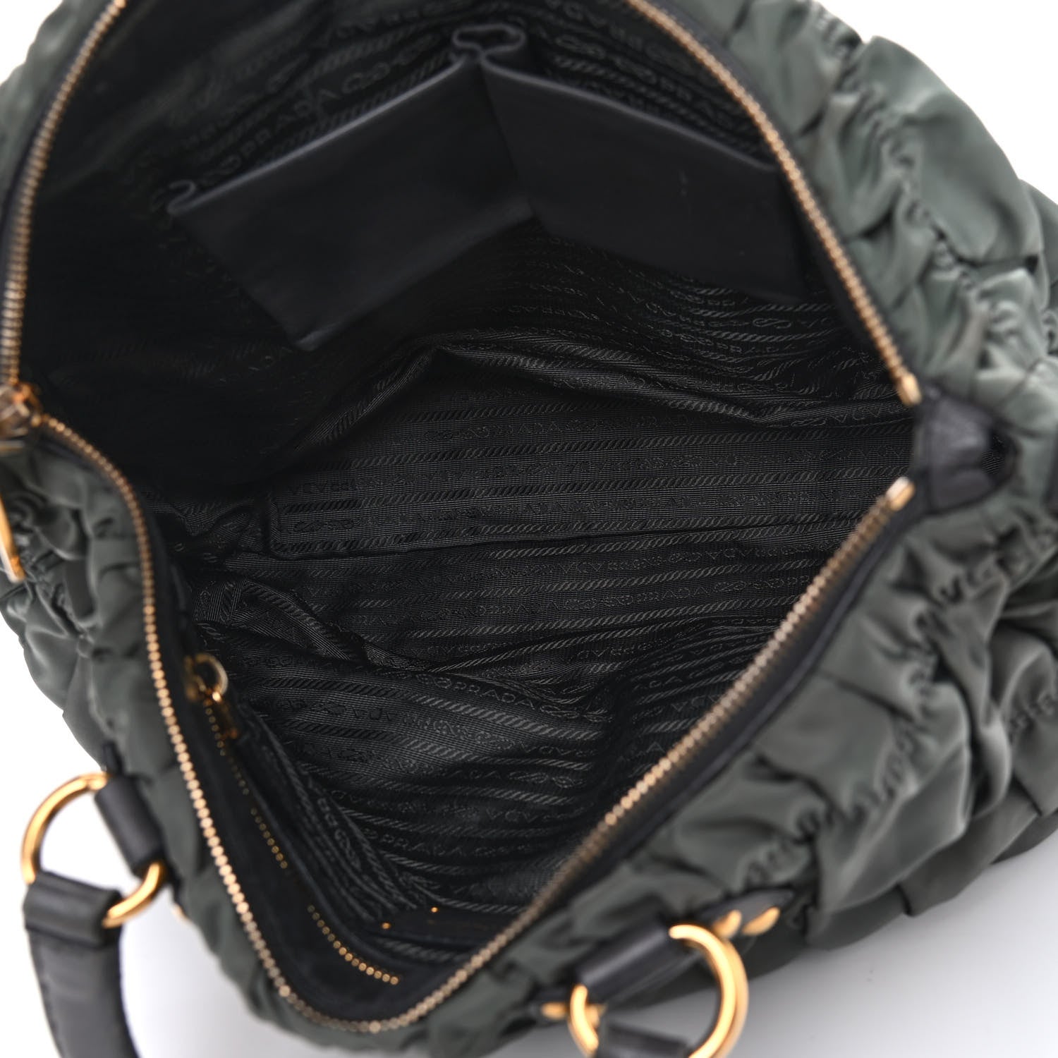 Prada Tessuto Nylon Gaufre Tote Fumo 5 of 18