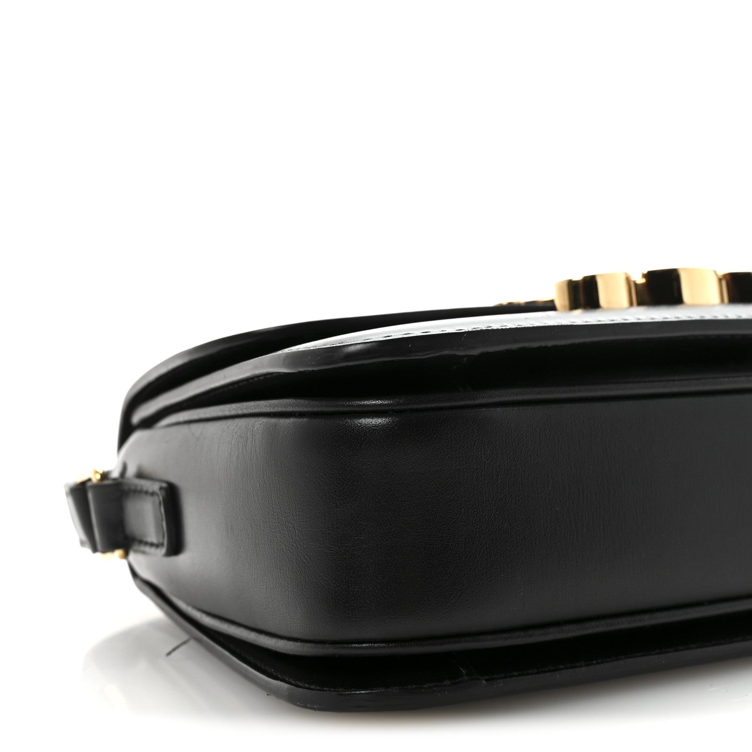 Celine Shiny Calfskin Teen Triomphe Black 9 of 10