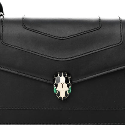 Bulgari Calfskin Serpenti Forever Chain Wallet Black 7 of 9