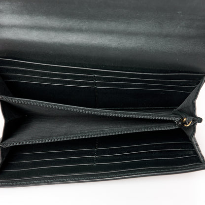 Gucci Calfskin GG Supreme Monogram Continental Wallet Black 5 of 11
