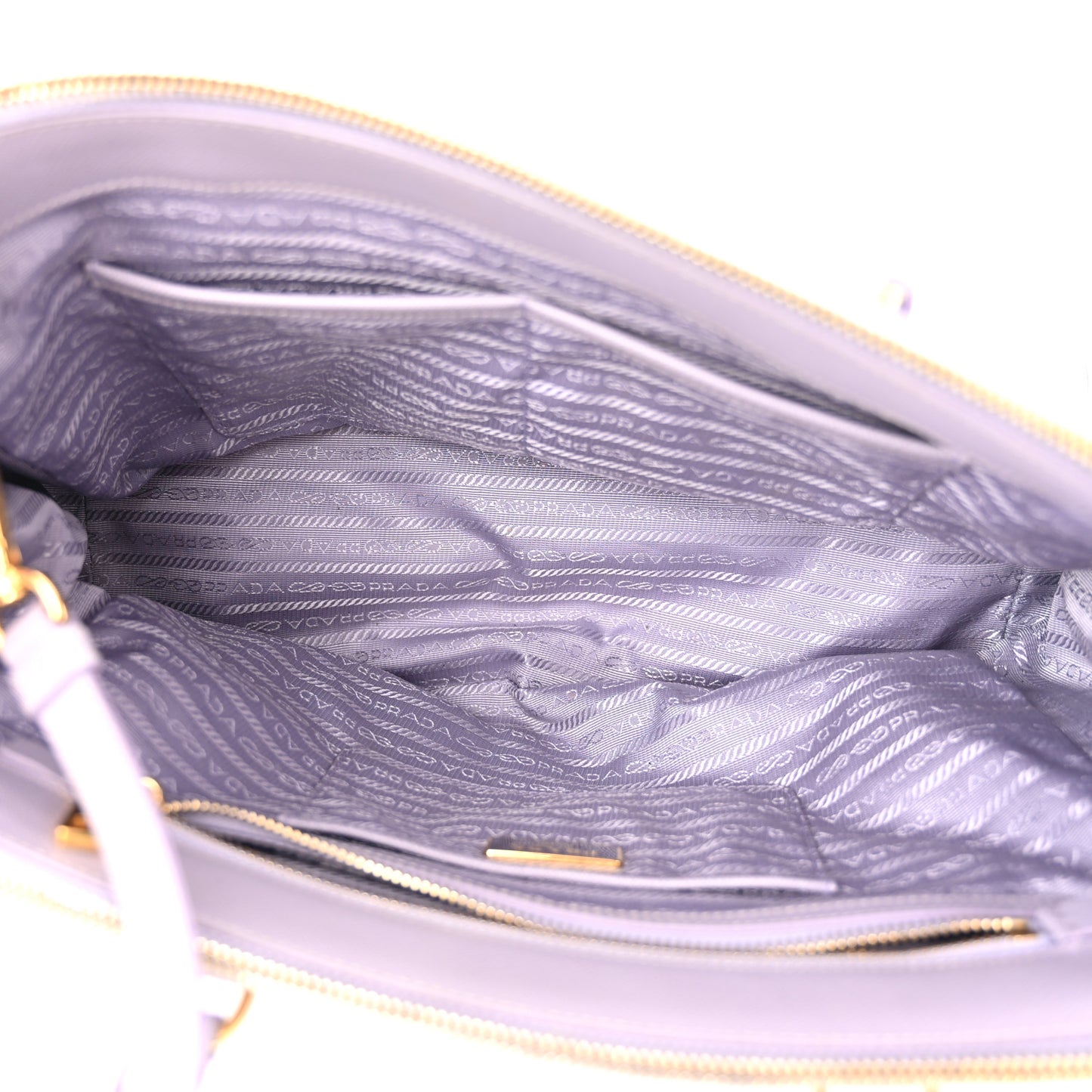 Saffiano Medium Galleria Double Zip Tote Glicine