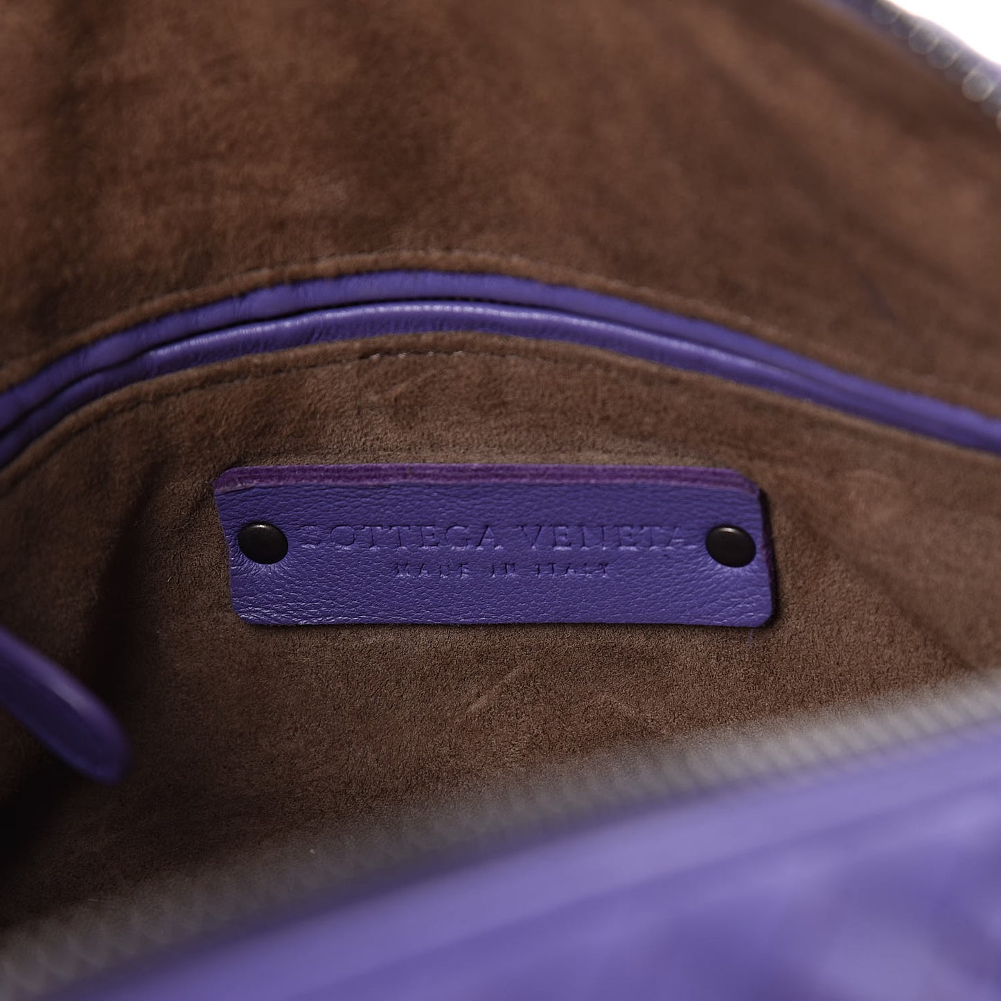 Nappa Intrecciato Mini Top Handle Bag Lavender