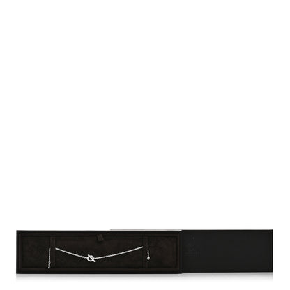 Hermes 18K White Gold Diamond Finesse Bracelet LG 4 of 4
