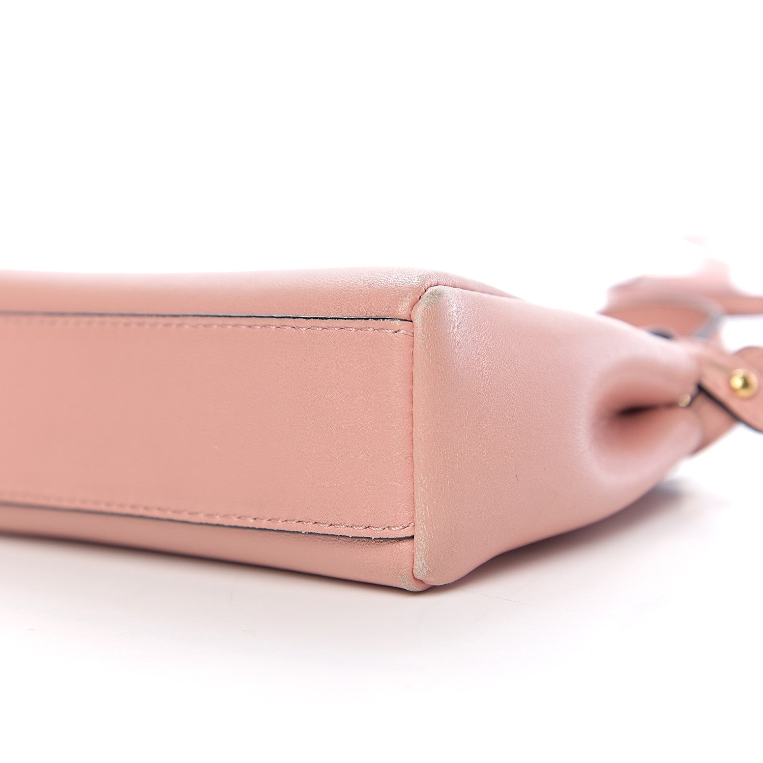Fendi Shiny Nappa Micro Peekaboo Iconic Satchel Pink 10 of 10