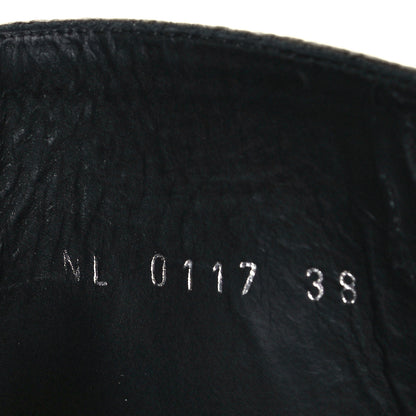 Louis Vuitton Calfskin Monogram Wonderland Flat Ranger Boots 38 Black 7 of 8