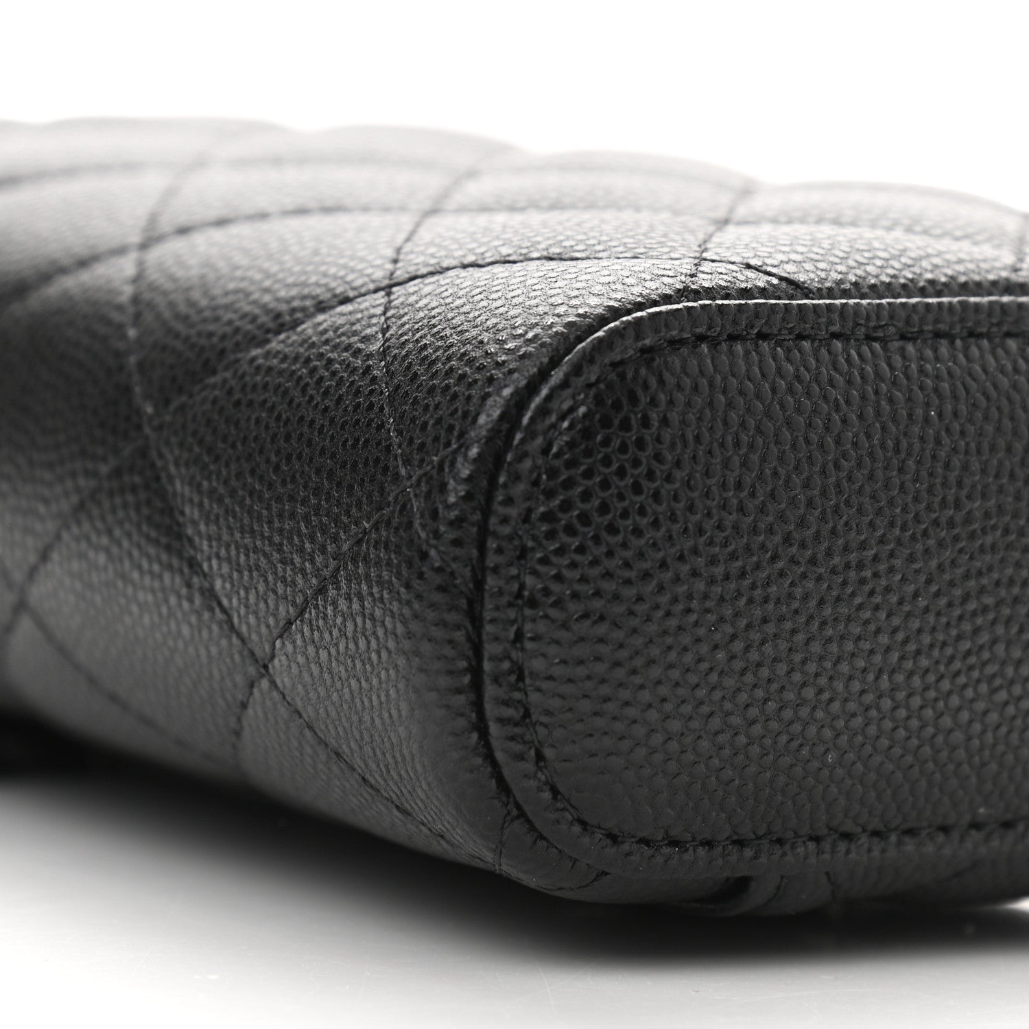 Chanel Caviar Quilted Phone Holder With Chain Black 9 of 11