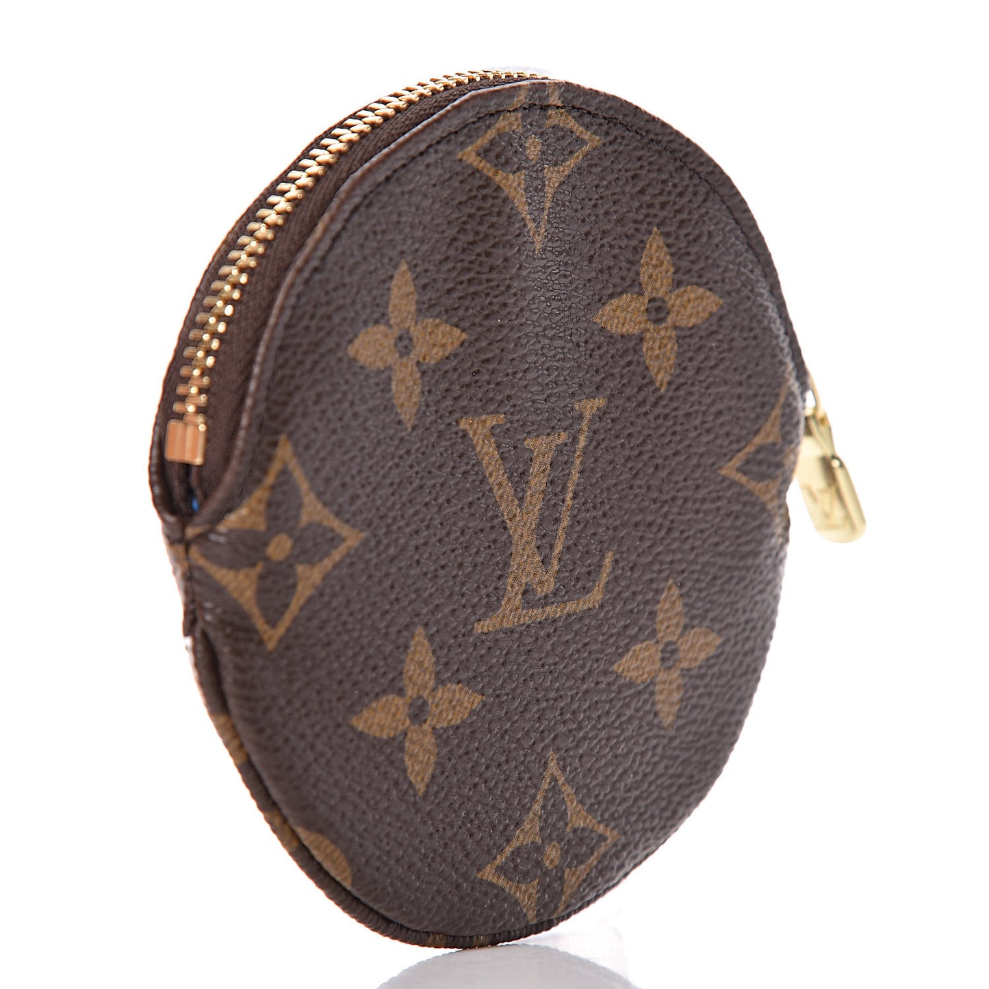 Monogram 2019 Christmas Animation Round Coin Purse Blue