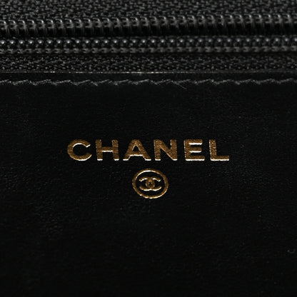Chanel Caviar Quilted Boy Wallet On Chain WOC Black 6 of 10