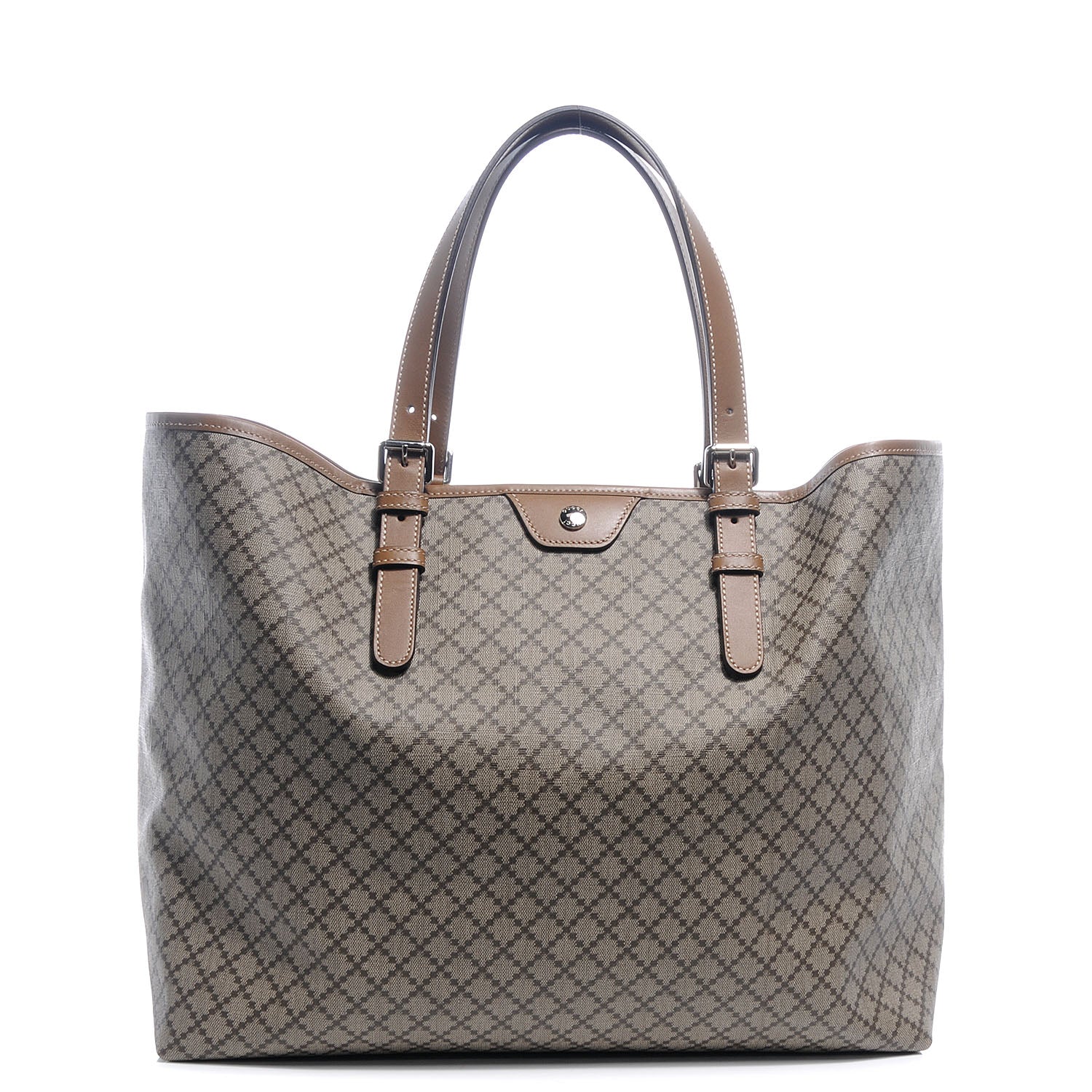 Gucci Coated Canvas Diamante Plus Tote Bag Brown 1 of 8