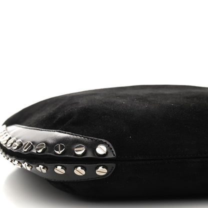 Fendi Suede Studded Hobo Black 9 of 10