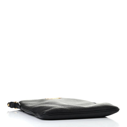 Prada Vitello Daino Crossbody Bag Black 3 of 4