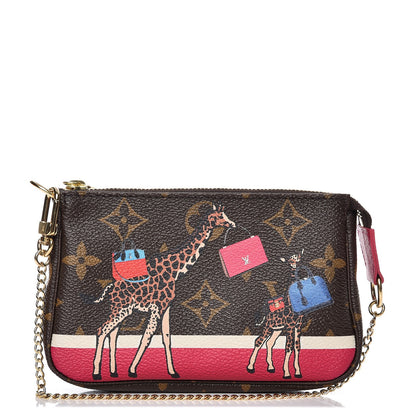 Louis Vuitton Monogram 2017 Christmas Animation Mini Pochette Accessories 1 of 8