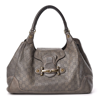 Gucci Guccissima Large New Pelham Shoulder Bag Grey 1 of 20