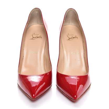Christian Louboutin Patent Pigalle Follies 100 Pumps 40 Red 2 of 8
