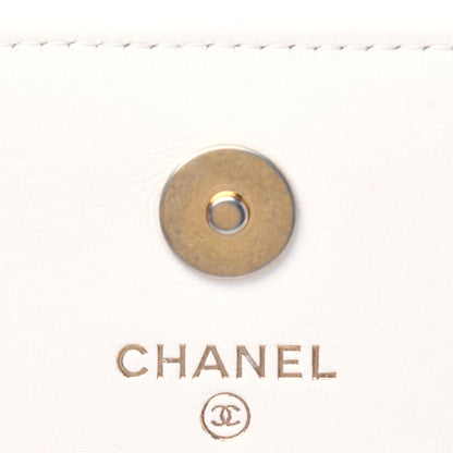 Chanel Lambskin Quilted Pearl Crush Clutch With Chain White 8 of 14