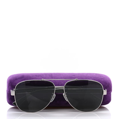 Gucci Web Aviator Sunglasses GG0528S Black 8 of 8