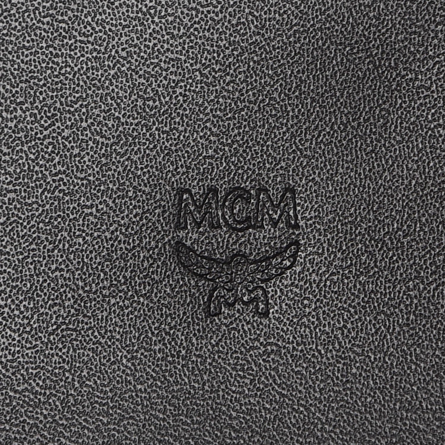 MCM Metallic Visetos Continental Flap Wallet Silver 7 of 12