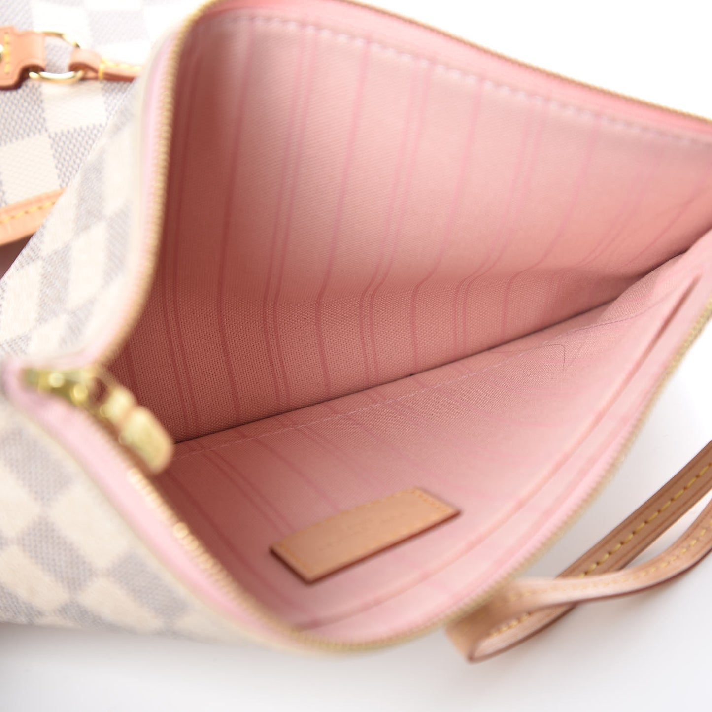 Damier Azur Neo Neverfull MM Rose Ballerine