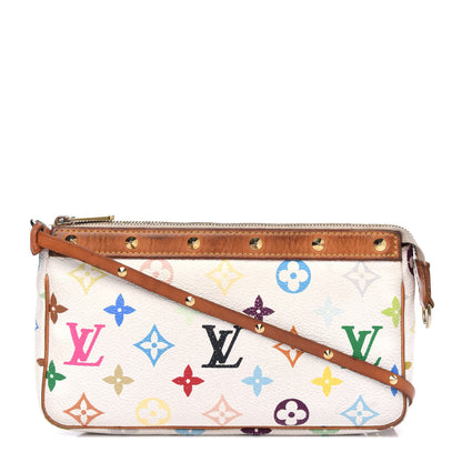 Louis Vuitton Monogram Multicolor Pochette Accessories White 1 of 13