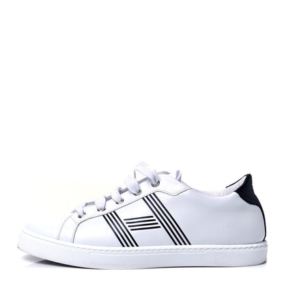 Hermes Calfskin Womens Avantage Sneakers 39 White Marine 1 of 10
