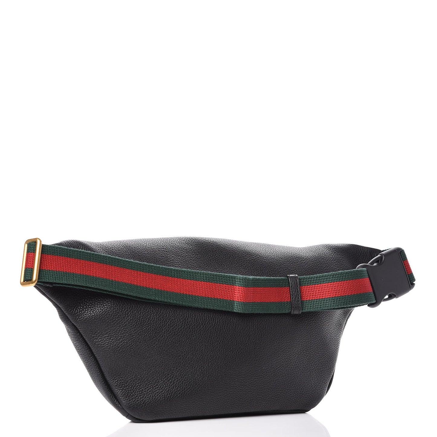 Grained Calfskin Logo Belt Bag Black