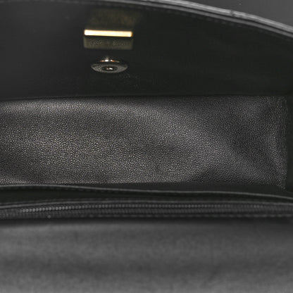 Chanel Lambskin Quilted Mini Top Handle Rectangular Flap Black 5 of 11