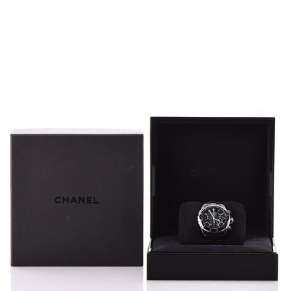 Chanel Stainless Steel Ceramic 41mm J12 Chronograph Automatic Watch Black 8 of 8
