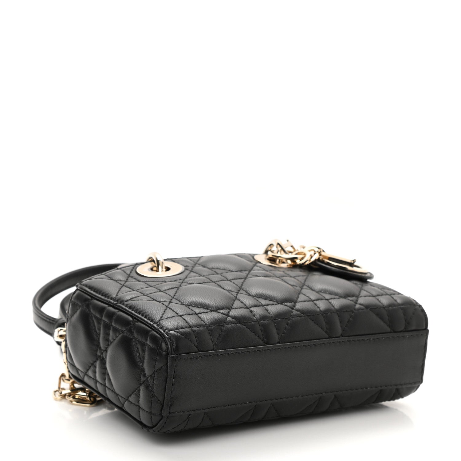 Christian Dior Lambskin Cannage Micro Lady D-Joy Black 4 of 10