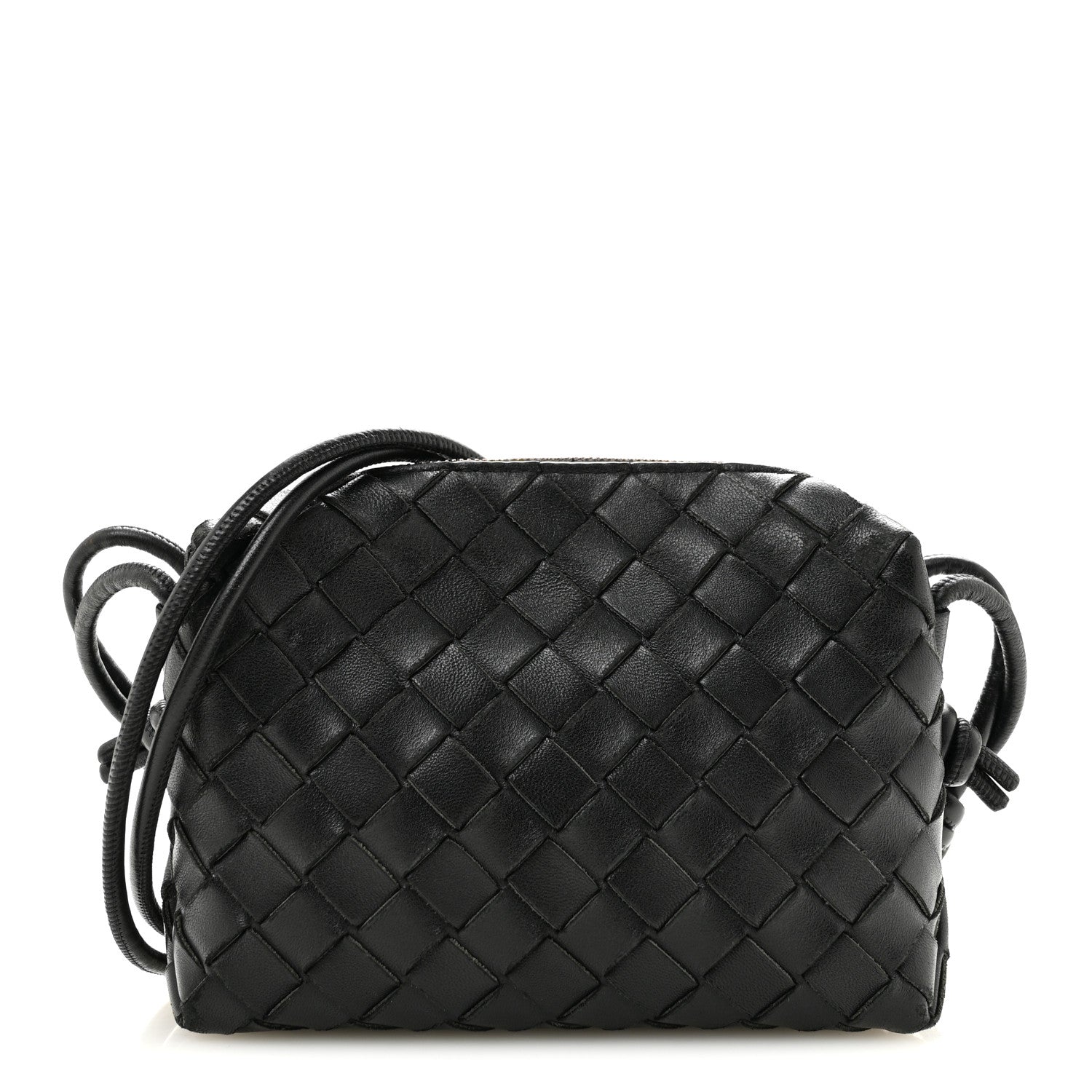 Bottega Veneta Nappa Intrecciato Mini Loop Camera Bag Black 1 of 12