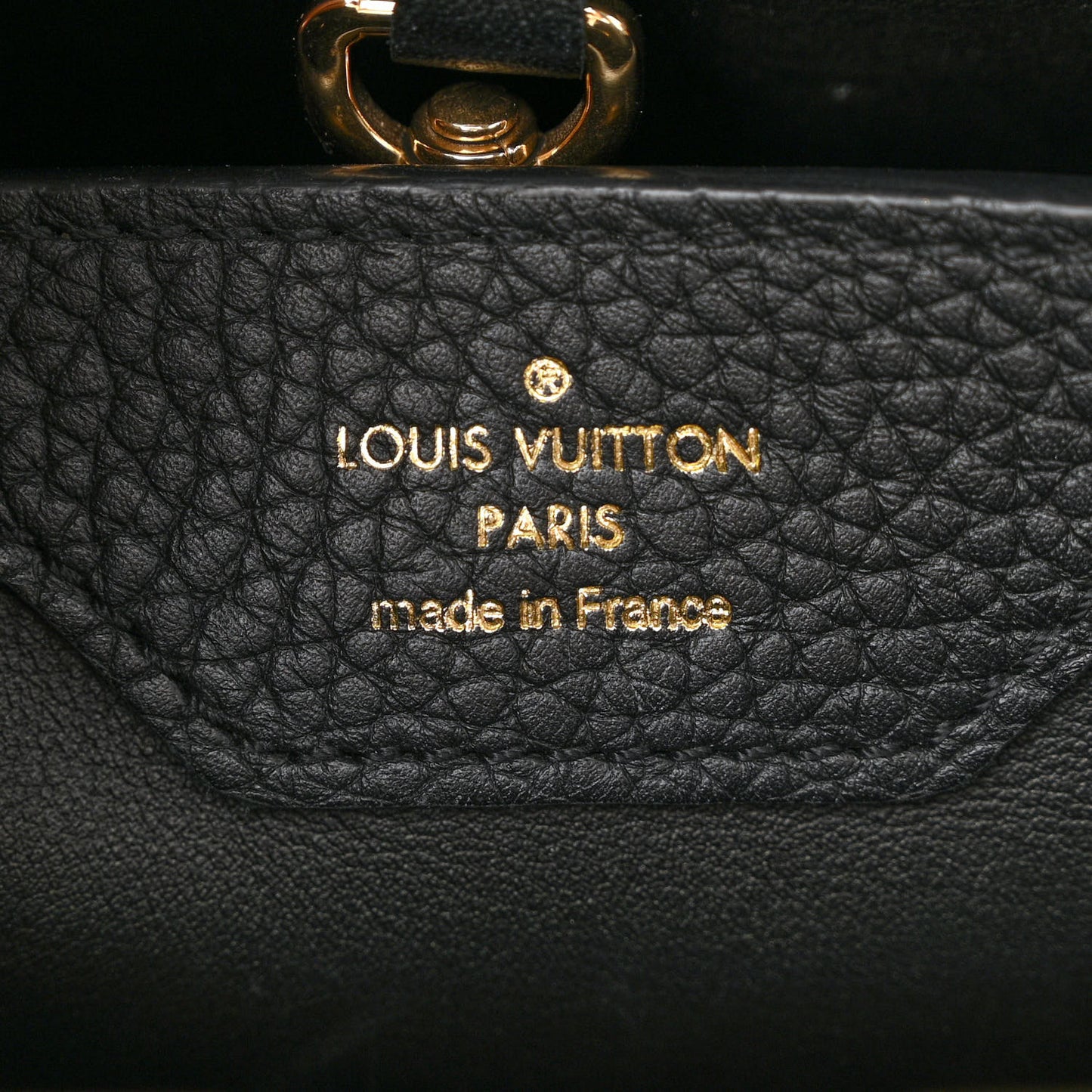 Taurillon Fleur De Lys Capucines PM Black