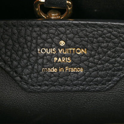Louis Vuitton Taurillon Fleur De Lys Capucines PM Black 6 of 9