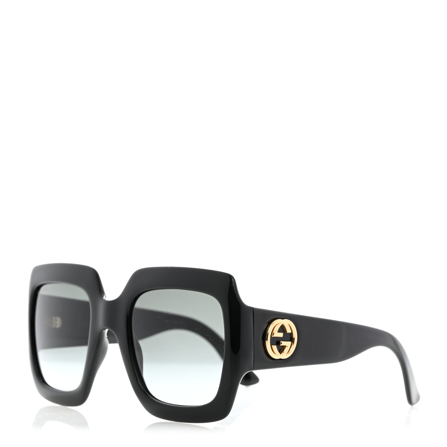 Acetate Square Frame Sunglasses GG0053S Black