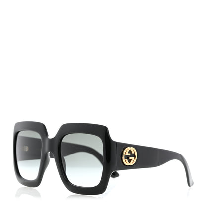 Gucci Acetate Square Frame Sunglasses GG0053S Black 1 of 8