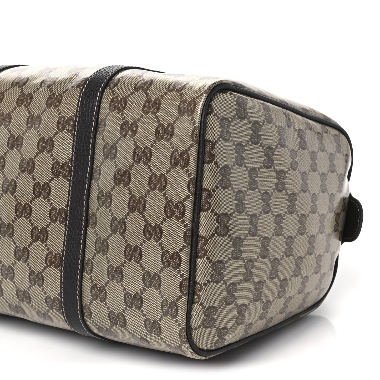 Crystal Monogram Medium Joy Boston Dark Brown