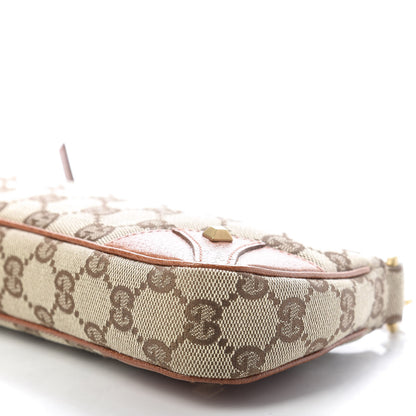Gucci Monogram Horsebit Nail Chain Pochette Orange 7 of 10