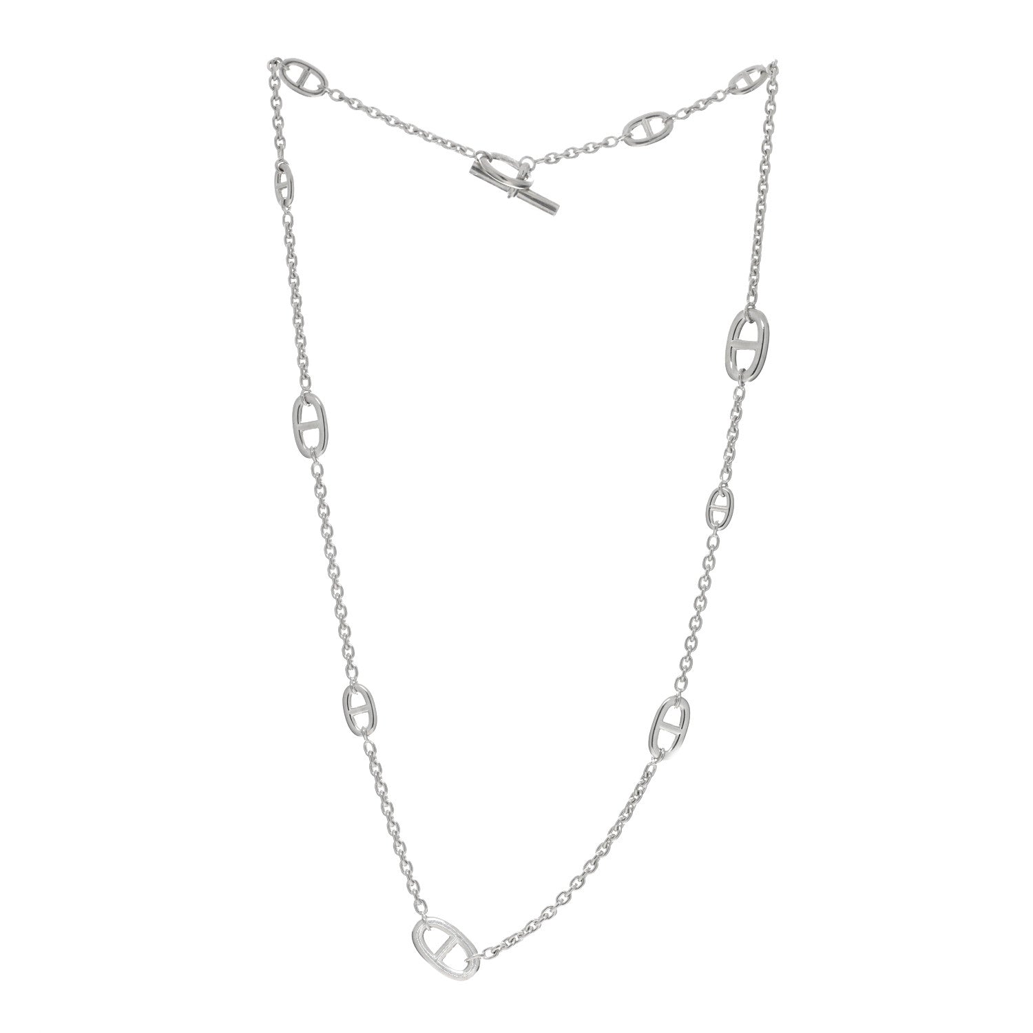 Hermes Sterling Silver Farandole Necklace 80 3 of 4