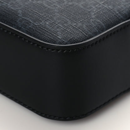 Gucci GG Supreme Monogram Appia Calfskin Web Messenger Bag Black 10 of 11