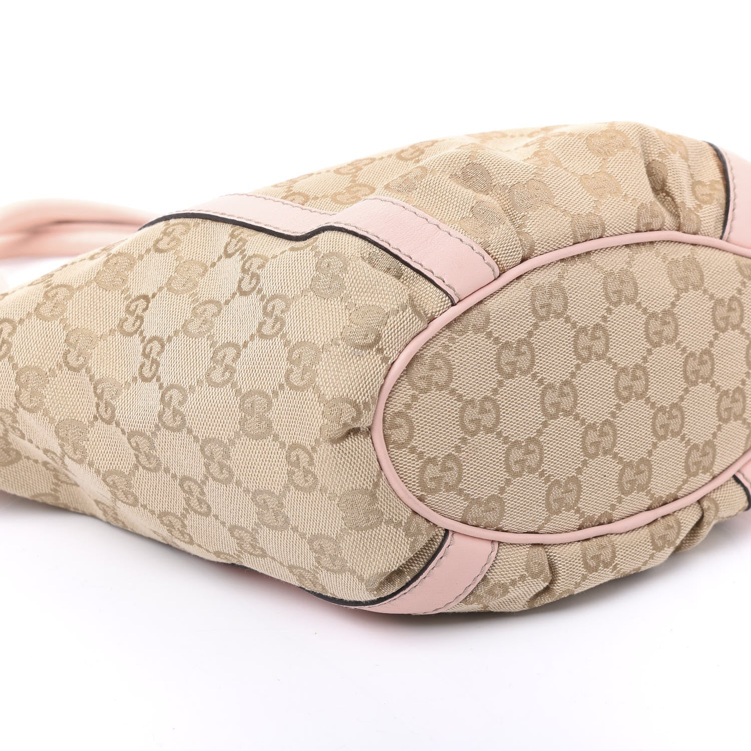Gucci Monogram Small Gold D Ring Tote Pink 17 of 28