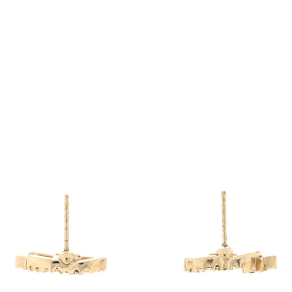 Chanel Crystal CC Star Earrings Silver 3 of 4