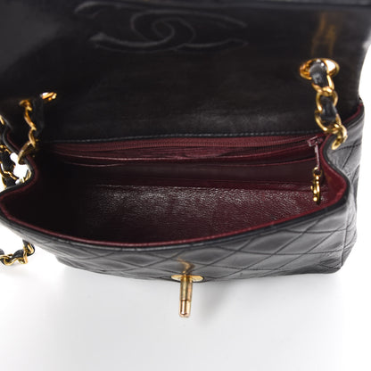 Chanel Lambskin Quilted Mini Square Flap Black 5 of 10